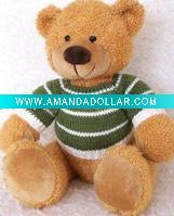 teddy bear with sweater