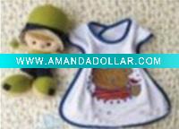 Wholesale baby bib with printing bear