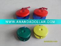 colored wooden castanet