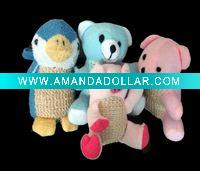 Wholesale animal bath sponge bear kids bath toy