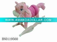 wooden rocking horse