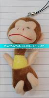 Wholesale monkey plush toys keychain