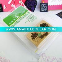 Wholesale wooden cartoon stamp set