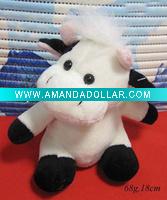 Wholesale plush soft toys stock stuffed cow plush toys small cow plush