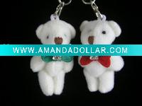 Wholesale Mini plush teddy bear with crystal decoration