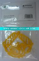 Wholesale silicone hollow bracelet/tatto silicone wristbands