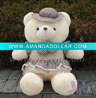 cute soft lovely plush sitting teddy bear
