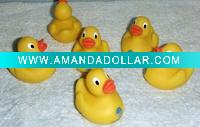 Wholesale plastic toy child toy light up rubber toy promotional floating toy soft PVC bath duck squeak rubber child toy