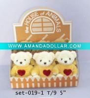 Plush Teddy Bear Toys In Color Box