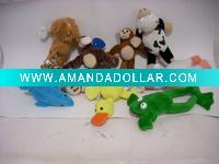 Playmaker fling shot screaming plush flying animals