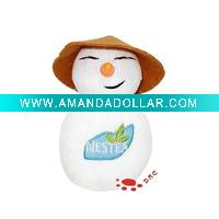 Wholesale Nestle Ice tea Promotion Gift toy snowman Plush toy