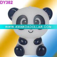 Wholesale PVC soft panda animal toys ,cute wild animal toy ,liflike stand toys