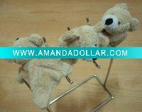 Wholesale Plush and stuffed Bear with small Magnet in each Foot -08227