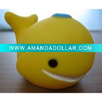 rubber whale bath toy-6cm(length)