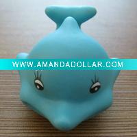 rubber dolphin bath toy-6cm(length)