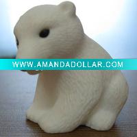polar bear rubber toy-6.6cm(length)