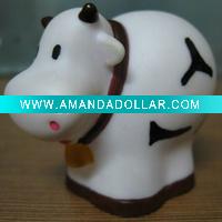 cow rubber toy-6.4cm(length)