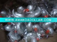 siliver rubber duck