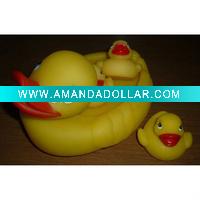 rubber bath duck family