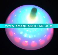 flashing rainbow color spinning top