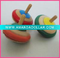wood spinning top