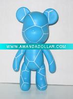 Wholesale plastic toy sweet toy pvc bear candy toy
