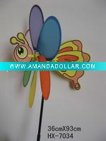 Wholesale Craft outdoor decoration craft pinwheel butterfly windmill
