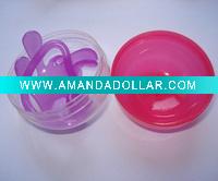 Wholesale 6.6*6.4cm Capsule with sticky hand toys,promotion toys