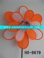 Wholesale Craft art garden outdoor decoration windsock spinner pinwheel nylon windmill cloth wind wheel