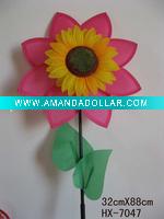 Wholesale Craft garden outdoor decoration nylon windmill pinwheel windwheel
