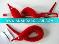 Wholesale Funny red color Mr fuzzy