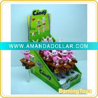 Pull Back Skating Rabbit Candy Toy(Toy Candy)