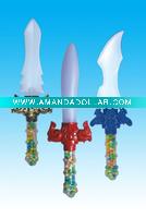 Wholesale candy toys sword with sound and light