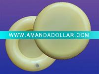 Inflatable pvc frisbee