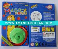 Wholesale Rectangle Package Magic Worm Toy