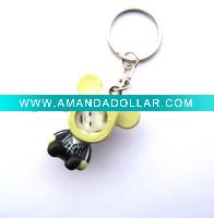 plastic bear keychain