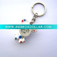 plastic bear keychain