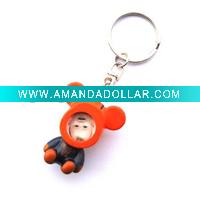 Wholesale plastic bear keychain