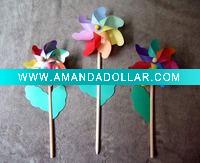 Wholesale Craft garden outdoor plastic windmill