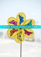 Wholesale flower shape toy windmill children's windmill