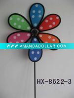 Wholesale Craft art garden outdoor decoration plastic windmill pinwheel wind wheel