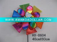 Wholesale Craft art garden outdoor decoration plastic windmill pinwheel wind wheel