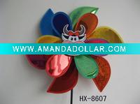 Wholesale Craft art garden outdoor decoration plastic windmill pinwheel wind wheel