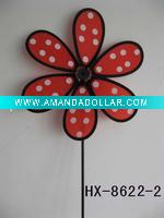 Wholesale Craft art garden outdoor decoration plastic windmill pinwheel wind wheel
