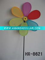 Wholesale Craft art garden outdoor decoration plastic windmill pinwheel wind wheel