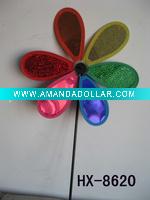 Wholesale Craft art garden outdoor decoration plastic windmill pinwheel wind wheel