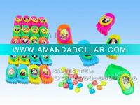 mini slippers candy with toy