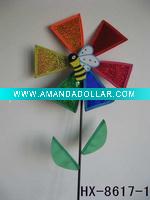 Wholesale Craft art garden outdoor decoration plastic windmill pinwheel wind wheel