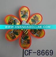 Wholesale Craft art garden outdoor decoration plastic windmill pinwheel wind wheel