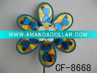 Wholesale Craft art garden outdoor decoration plastic windmill pinwheel wind wheel